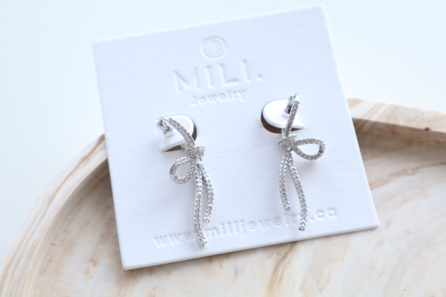 Sienna huggie earrings