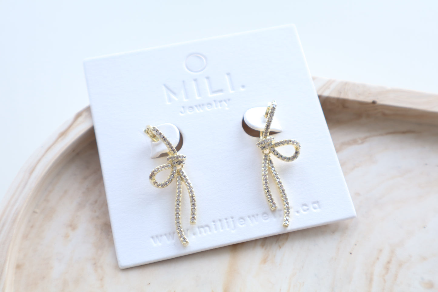 Sienna huggie earrings