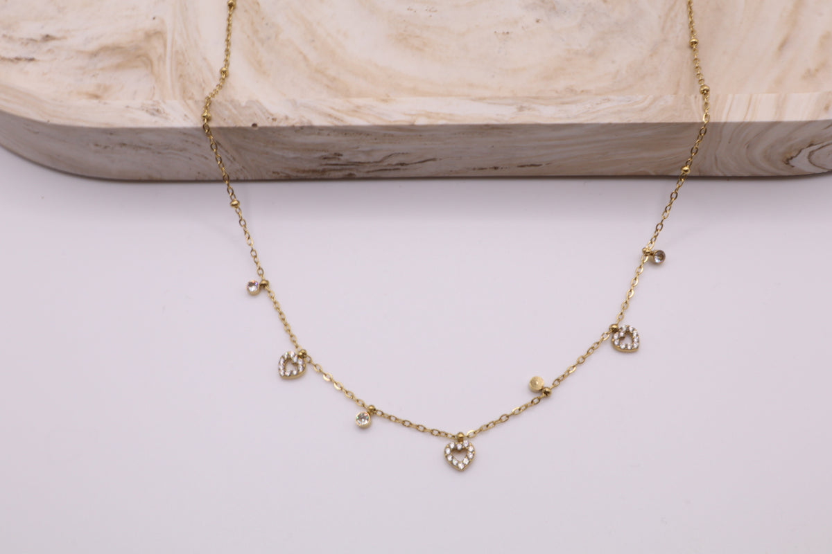 Heart charm necklace