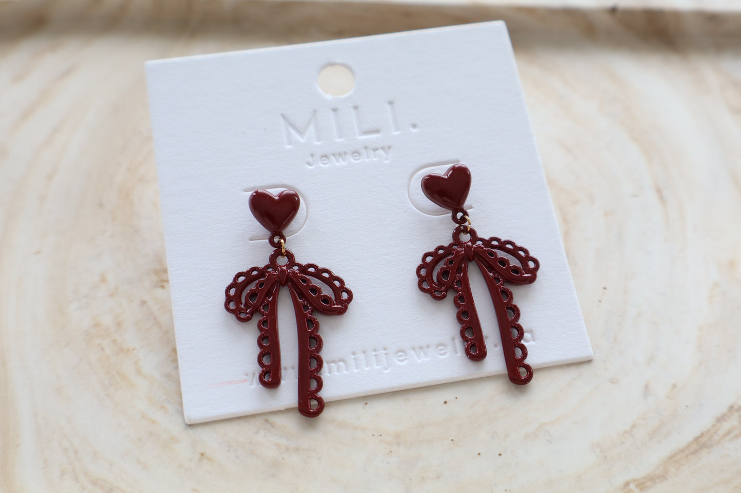 Love knot earrings