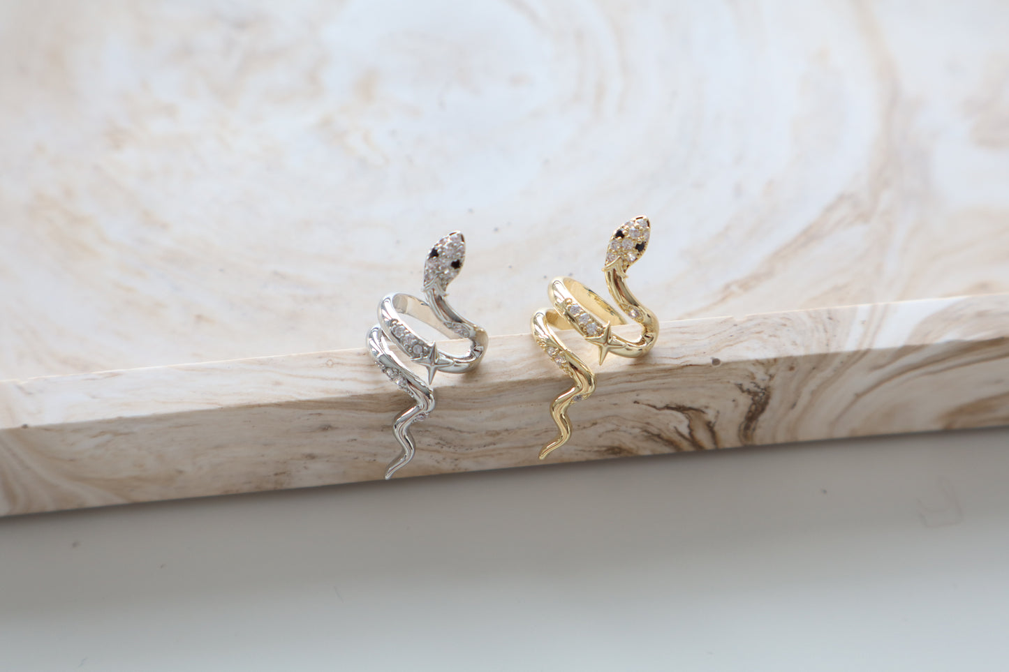 Serpent ear cuff
