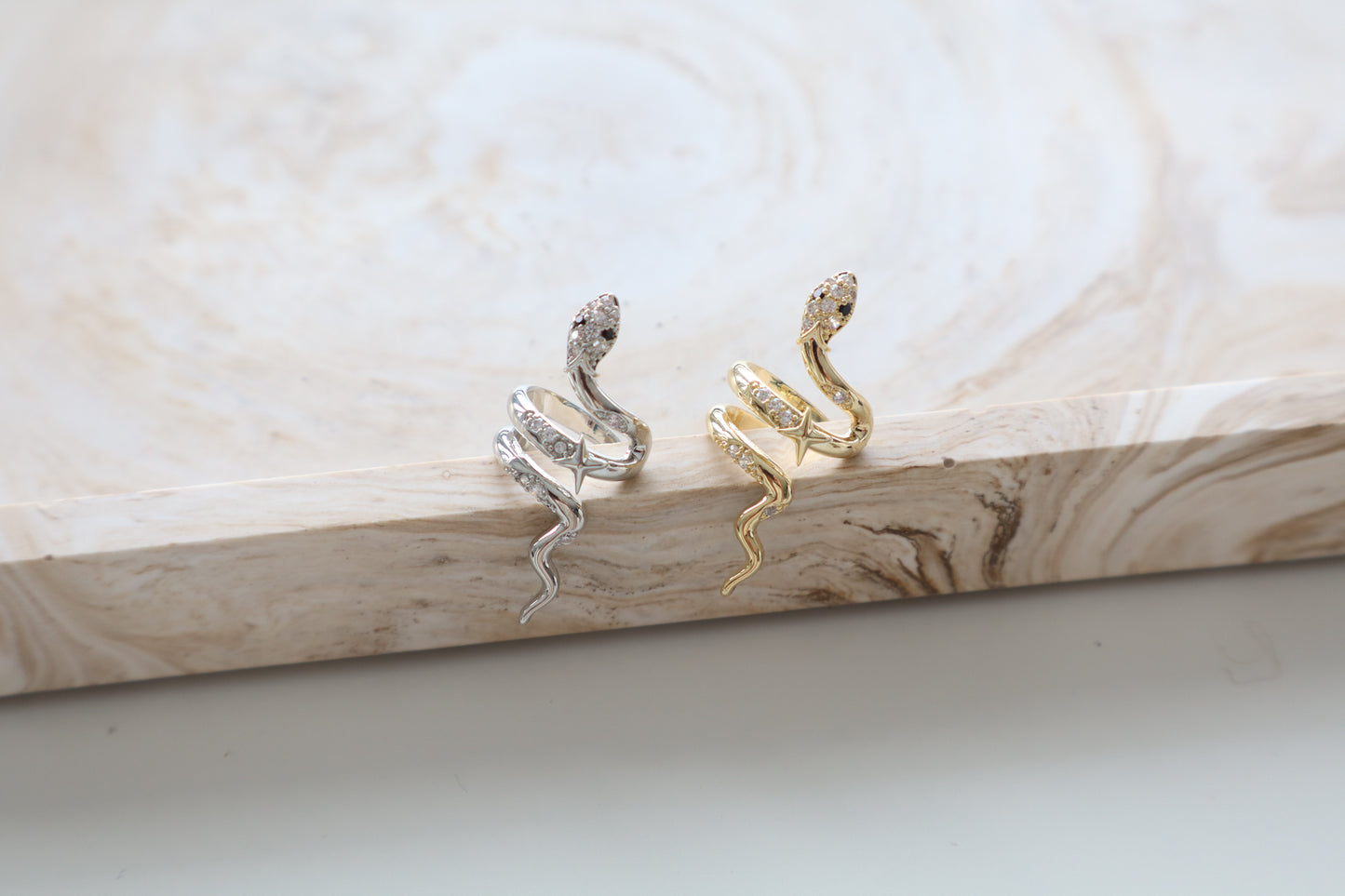 Serpent ear cuff