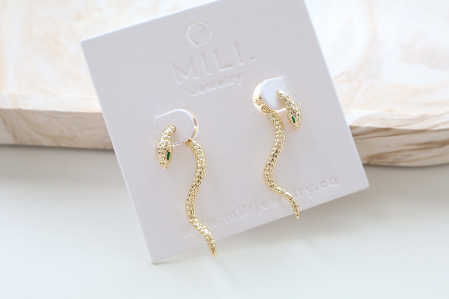 Serpent earrings