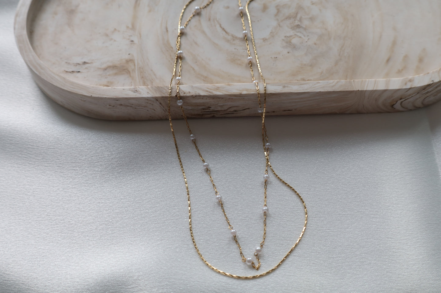 Elianna necklace double chain