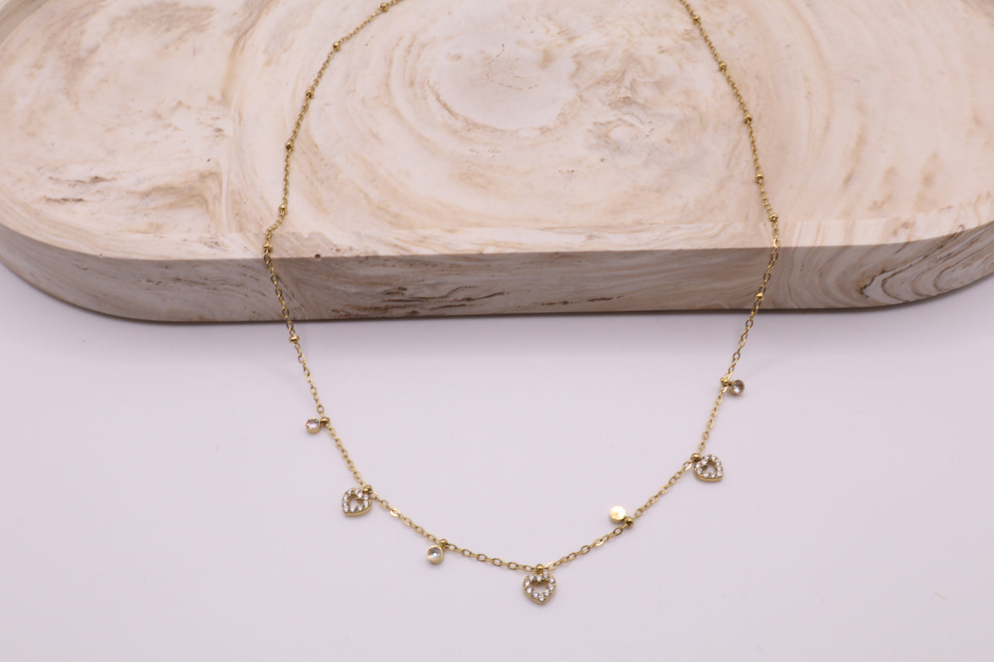 Heart charm necklace