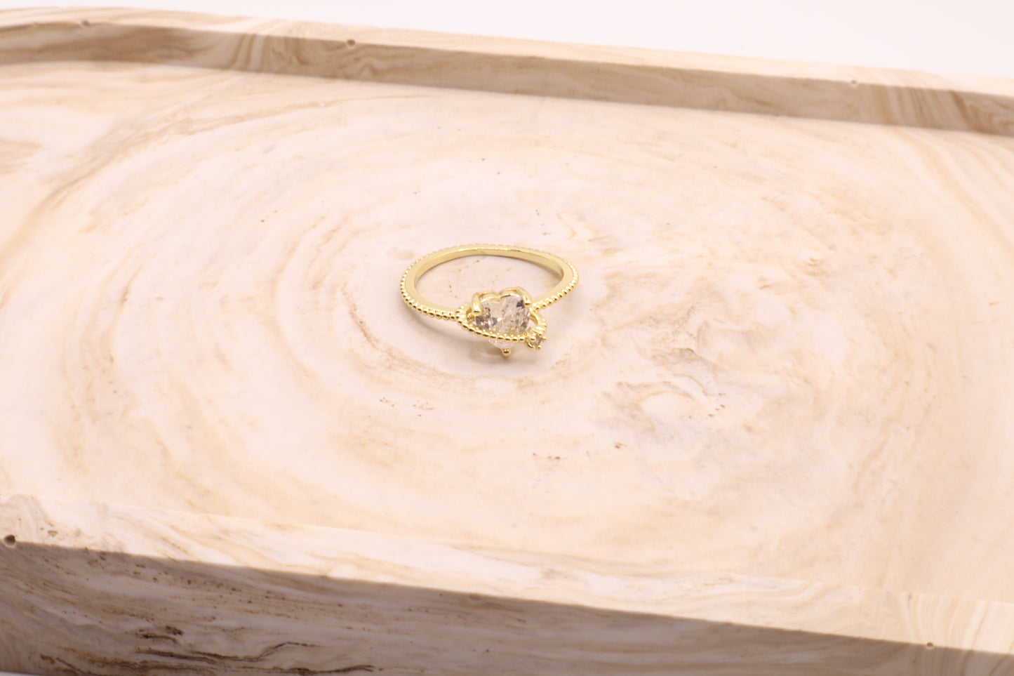 Heart planet ring (two colors)