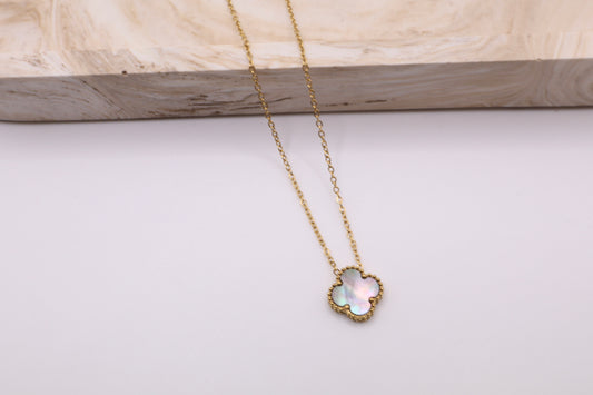 Emma pendant necklace (grey)