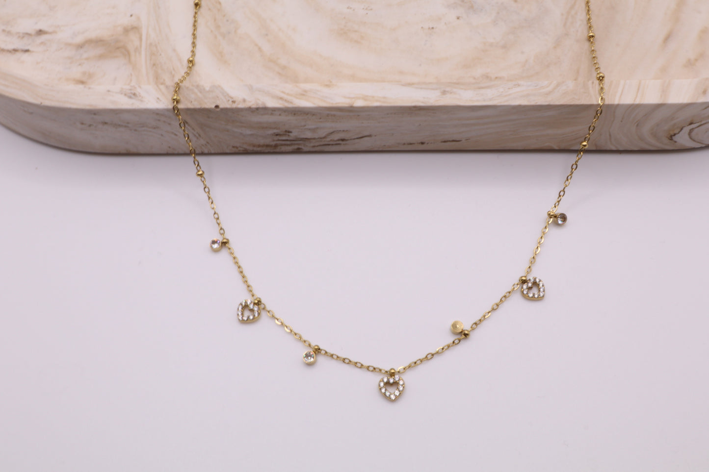 Heart charm necklace